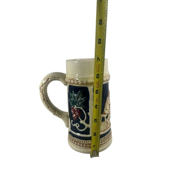 VTG Beer Stein Mug Made in Occupied Japan German Style Hand Painted Artwork 7" T - Picture 3 of 9